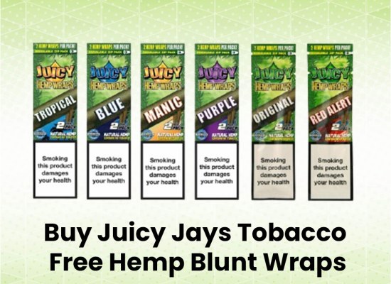 Buy Juicy Jays Tobacco Free Hemp Blunt Wraps