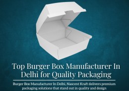 Top Burger Box Manufacturer In Delhi for Quality Packaging