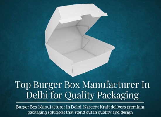 Top Burger Box Manufacturer In Delhi for Quality Packaging
