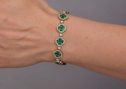 Sapphire and Diamond Tennis Bracelet