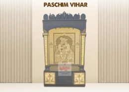 Beautiful and elegant Corian Mandir designs for Paschim Vihar homes