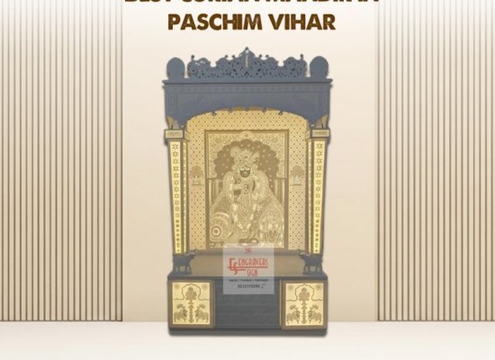 Beautiful and elegant Corian Mandir designs for Paschim Vihar homes